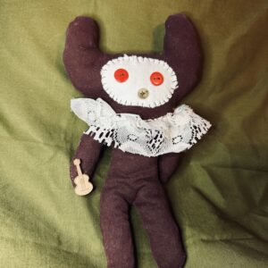 Brown Lace Scrap Cat Stuffie