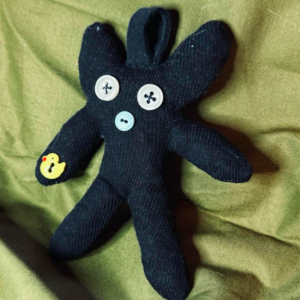 Ducky Scrap Cat keychain