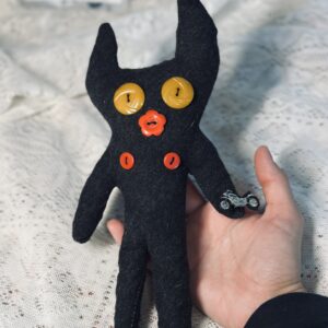 Button Boo, The Scrap Cat Stuffie
