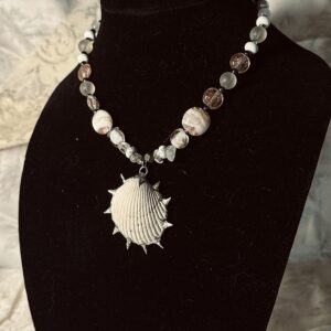 Silver Solder Clam Shell Necklace